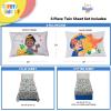 image:imageSunny Side Up Bluey amp Friends Full Sheet Set  4 Piece Kids Bedding Set Includes Pillow Cover  Super Soft Microfiber SheetsGray  Blippi