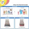 image:imageSunny Side Up Bluey amp Friends Full Sheet Set  4 Piece Kids Bedding Set Includes Pillow Cover  Super Soft Microfiber SheetsMulti  Cocomelon