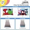 image:imageSunny Side Up Bluey amp Friends Full Sheet Set  4 Piece Kids Bedding Set Includes Pillow Cover  Super Soft Microfiber SheetsMulti  Spidey  Friends