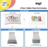 image:imageSunny Side Up Bluey amp Friends Full Sheet Set  4 Piece Kids Bedding Set Includes Pillow Cover  Super Soft Microfiber SheetsWhite  Bluey