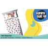 image:imageSunny Side Up Bluey amp Friends Full Sheet Set  4 Piece Kids Bedding Set Includes Pillow Cover  Super Soft Microfiber SheetsWhite  Construction Zone