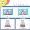 image:imageSunny Side Up Bluey amp Friends Full Sheet Set  4 Piece Kids Bedding Set Includes Pillow Cover  Super Soft Microfiber SheetsWhite  Magic Castle