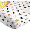 image:imageSunny Side Up Bluey amp Friends Full Sheet Set  4 Piece Kids Bedding Set Includes Pillow Cover  Super Soft Microfiber SheetsWhite  Minecraft