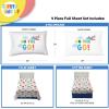 image:imageSunny Side Up Bluey amp Friends Full Sheet Set  4 Piece Kids Bedding Set Includes Pillow Cover  Super Soft Microfiber SheetsWhite  on the Go