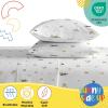 image:imageSunny Side Up Bluey amp Friends Full Sheet Set  4 Piece Kids Bedding Set Includes Pillow Cover  Super Soft Microfiber SheetsWhite  the Mandalorian
