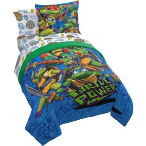 image:imageJay Franco Bluey amp Bingo Queen Comforter Set  7 Piece Bedding Includes Sheet Set amp Pillow Covers  Super Clouds amp Stars Cozy BeddingMulti  Tmnt