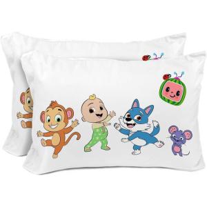image:imageSunny Side Up Bluey amp Bingo Pack of 2 Reversible Pillowcases  Double Sided Pillow Covers  Kids Super Soft BeddingWhite  Cocomelon