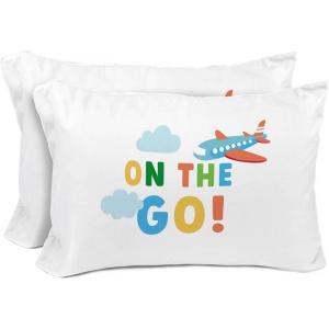 image:imageSunny Side Up Bluey amp Bingo Pack of 2 Reversible Pillowcases  Double Sided Pillow Covers  Kids Super Soft BeddingWhite  on the Go