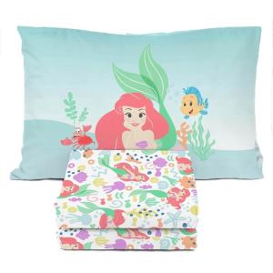 image:imageSunny Side Up Bluey amp Friends Full Sheet Set  4 Piece Kids Bedding Set Includes Pillow Cover  Super Soft Microfiber SheetsMulti  Little Mermaid