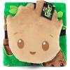 image:imageJay Franco Kids Nogginz Set  12 Inches Nogginz Pillow amp 40 x 50 Inches Cozy Plush Throw Blanket UltraSoft Character Nap Set for Travel Bedroom amp Couch Dcor Gray  BlippiGreen  Groot