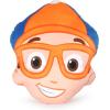 image:imageJay Franco Kids Nogginz Set  12 Inches Nogginz Pillow amp 40 x 50 Inches Cozy Plush Throw Blanket UltraSoft Character Nap Set for Travel Bedroom amp Couch Dcor Gray  BlippiGray  Blippi