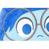 image:imageJay Franco Kids Nogginz Set  12 Inches Nogginz Pillow amp 40 x 50 Inches Cozy Plush Throw Blanket UltraSoft Character Nap Set for Travel Bedroom amp Couch Dcor Gray  BlippiBlack  Sadness