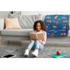 image:imageJay Franco Kids Plush Throw Blanket  Soft amp Cozy Fleece Throw for Bedroom amp Couch Dcor Official Licensed Product Gray  Blippi 40x50  Travel BlanketBlue  Blippi