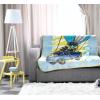 image:imageJay Franco Kids Plush Throw Blanket  Soft amp Cozy Fleece Throw for Bedroom amp Couch Dcor Official Licensed Product Gray  Blippi 40x50  Travel BlanketBlue  Fortnite