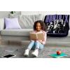 image:imageJay Franco Kids Plush Throw Blanket  Soft amp Cozy Fleece Throw for Bedroom amp Couch Dcor Official Licensed Product Gray  Blippi 40x50  Travel BlanketBlack  Huntrix