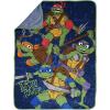 image:imageJay Franco Kids Plush Throw Blanket  Soft amp Cozy Fleece Throw for Bedroom amp Couch Dcor Official Licensed Product Gray  Blippi 40x50  Travel BlanketBlue  Teenage Mutant Ninja Turtles