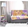 image:imageJay Franco Kids Plush Throw Blanket  Soft amp Cozy Fleece Throw for Bedroom amp Couch Dcor Official Licensed Product Gray  Blippi 40x50  Travel BlanketPurple  Disney Princess Rapunzel