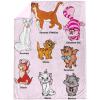 image:imageJay Franco Kids Plush Throw Blanket  Soft amp Cozy Fleece Throw for Bedroom amp Couch Dcor Official Licensed Product Gray  Blippi 40x50  Travel BlanketPink  Disney Cats