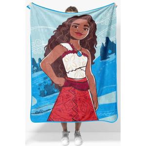 image:imageJay Franco Kids Plush Throw Blanket  Soft amp Cozy Fleece Throw for Bedroom amp Couch Dcor Official Licensed Product Gray  Blippi 40x50  Travel BlanketBlue  Moana