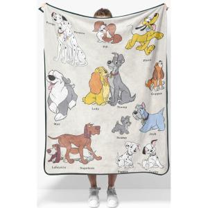 image:imageJay Franco Kids Plush Throw Blanket  Soft amp Cozy Fleece Throw for Bedroom amp Couch Dcor Official Licensed Product Gray  Blippi 40x50  Travel BlanketBeige  Disney Dogs