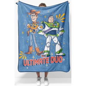 image:imageJay Franco Kids Plush Throw Blanket  Soft amp Cozy Fleece Throw for Bedroom amp Couch Dcor Official Licensed Product Gray  Blippi 40x50  Travel BlanketBlue  Toy Story