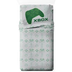image:imageJay Franco Kids Sheet Cartoon Set with Fitted Flat Sheets amp Pillow Cover  UltraSoft Bedding with Pillowcase for Room Decor White  Xbox 4 Piece Full3 Piece Full