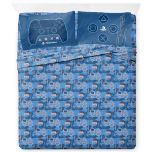 image:imageJay Franco Kids Sheet Cartoon Set with Fitted Flat Sheets amp Pillow Cover  UltraSoft Bedding with Pillowcase for Room Decor White  Xbox 4 Piece FullQueen