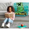 image:imageJay Franco Kids Plush Throw Blanket  Soft amp Cozy Fleece Throw for Bedroom amp Couch Dcor Official Licensed Product Multi  Winnie The Pooh 40x50  Travel BlanketTeal  Minecraft