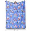 image:imageJay Franco Kids Plush Throw Blanket  Soft amp Cozy Fleece Throw for Bedroom amp Couch Dcor Official Licensed Product Multi  Winnie The Pooh 40x50  Travel BlanketPurple  Kpop Demon Hunters