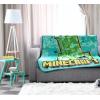 image:imageJay Franco Kids Plush Throw Blanket  Soft amp Cozy Fleece Throw for Bedroom amp Couch Dcor Official Licensed Product Multi  Winnie The Pooh 40x50  Travel BlanketTeal  Minecraft