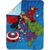 image:imageJay Franco Kids Plush Throw Blanket  Soft amp Cozy Fleece Throw for Bedroom amp Couch Dcor Official Licensed Product Multi  Winnie The Pooh 40x50  Travel BlanketBlue  Avengers
