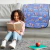 image:imageJay Franco Kids Plush Throw Blanket  Soft amp Cozy Fleece Throw for Bedroom amp Couch Dcor Official Licensed Product Multi  Winnie The Pooh 40x50  Travel BlanketPurple  Kpop Demon Hunters