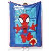image:imageJay Franco Kids Plush Throw Blanket  Soft amp Cozy Fleece Throw for Bedroom amp Couch Dcor Official Licensed Product Multi  Winnie The Pooh 40x50  Travel BlanketBlue  Spidey  Friends