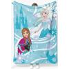 image:imageJay Franco Kids Plush Throw Blanket  Soft amp Cozy Fleece Throw for Bedroom amp Couch Dcor Official Licensed Product Multi  Winnie The Pooh 40x50  Travel BlanketBlue  Frozen