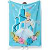 image:imageJay Franco Kids Plush Throw Blanket  Soft amp Cozy Fleece Throw for Bedroom amp Couch Dcor Official Licensed Product Multi  Winnie The Pooh 40x50  Travel BlanketBlue  Disney Princess Cinderella