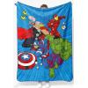 image:imageJay Franco Kids Plush Throw Blanket  Soft amp Cozy Fleece Throw for Bedroom amp Couch Dcor Official Licensed Product Multi  Winnie The Pooh 40x50  Travel BlanketBlue  Avengers