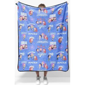 image:imageJay Franco Kids Plush Throw Blanket  Soft amp Cozy Fleece Throw for Bedroom amp Couch Dcor Official Licensed Product Multi  Winnie The Pooh 40x50  Travel BlanketPurple  Kpop Demon Hunters