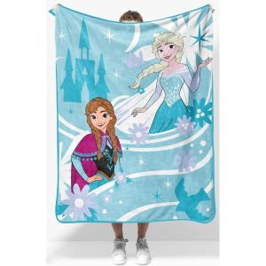 image:imageJay Franco Kids Plush Throw Blanket  Soft amp Cozy Fleece Throw for Bedroom amp Couch Dcor Official Licensed Product Multi  Winnie The Pooh 40x50  Travel BlanketBlue  Frozen