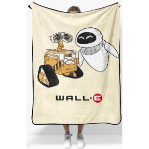 image:imageJay Franco Kids Plush Throw Blanket  Soft amp Cozy Fleece Throw for Bedroom amp Couch Dcor Official Licensed Product Multi  Winnie The Pooh 40x50  Travel BlanketBeige  Walle