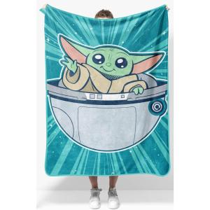 image:imageJay Franco Kids Plush Throw Blanket  Soft amp Cozy Fleece Throw for Bedroom amp Couch Dcor Official Licensed Product Multi  Winnie The Pooh 40x50  Travel BlanketTeal  Mandalorian