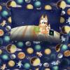 image:imageJay Franco Kids Sheet Set with Fitted Flat Sheets amp Pillow Cover  UltraSoft Bedding with Pillowcase for Room Decor White  Winnie The Pooh 4 Piece QueenBlue  Bluey  Bingo
