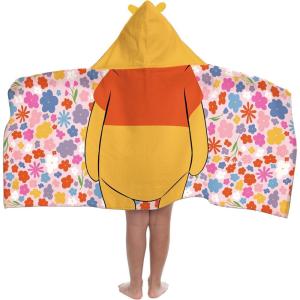 image:imageJay Franco Kids Hooded Towel  22 x 51 Super Soft Bath Wrap with 3D Hood Beach Pool amp Travel Official Licensed Product Multi  Winnie The Pooh