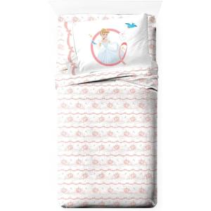 image:imageJay Franco Kids Sheet Set with Fitted Flat Sheets amp Pillow Cover  UltraSoft Bedding with Pillowcase for Room Decor White  Winnie The Pooh 4 Piece QueenWhite  Princess Cinderella
