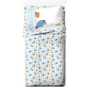 image:imageJay Franco Kids Sheet Set with Fitted Flat Sheets amp Pillow Cover  UltraSoft Bedding with Pillowcase for Room Decor White  Winnie The Pooh 4 Piece QueenWhite  Winnie the Pooh