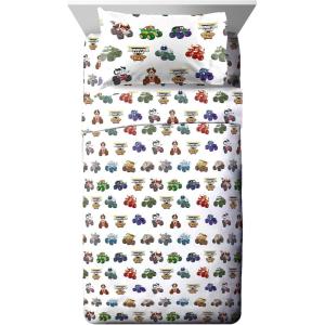 image:imageJay Franco Kids Sheet Set with Fitted Flat Sheets amp Pillow Cover  UltraSoft Bedding with Pillowcase for Room Decor White  Winnie The Pooh 4 Piece QueenWhite  Monster Jam
