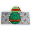 image:imageJay Franco Kids Hooded Towel  22 x 51 Super Soft Bath Wrap with 3D Hood Beach Pool amp Travel Official Licensed Product Grey  TMNT Raphael