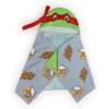 image:imageJay Franco Kids Hooded Towel  22 x 51 Super Soft Bath Wrap with 3D Hood Beach Pool amp Travel Official Licensed Product Grey  TMNT Raphael
