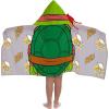 image:imageJay Franco Kids Hooded Towel  22 x 51 Super Soft Bath Wrap with 3D Hood Beach Pool amp Travel Official Licensed Product Grey  TMNT Raphael
