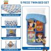 image:imageJay Franco Kids Comforter Set Includes Sheets and Pillow Covers  Soft and Cozy Bed Set for Stylish Room Decor Official Licensed Bedding Blue  PlayStation 7 Piece QueenBlue  Toy Story