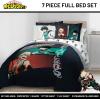 image:imageJay Franco Kids Comforter Set Includes Sheets and Pillow Covers  Soft and Cozy Bed Set for Stylish Room Decor Official Licensed Bedding Blue  PlayStation 7 Piece QueenBlack  My Hero Academia